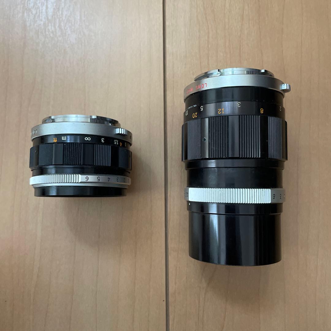 オリンパスPEN花文字と2レンズ