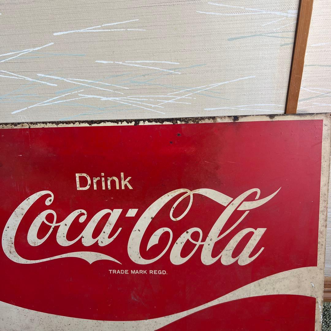 レトロ看板　昭和　コカコーラ看板　アンティーク雑貨