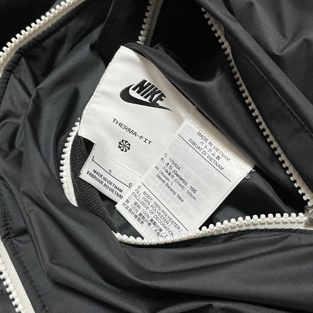 極美品 NIKE 中綿 リバーシブル パーカー Lサイズ