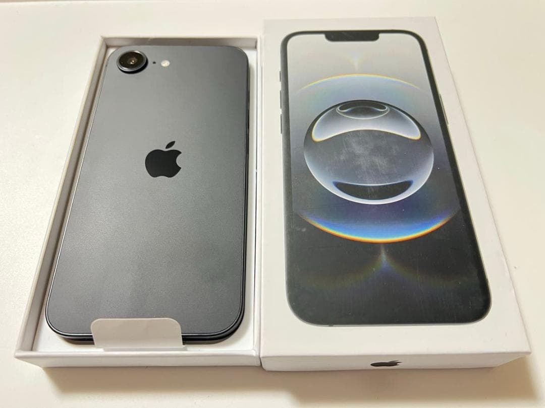 【BT99%美品】Apple iPhone16e 128GB ブラック　US版