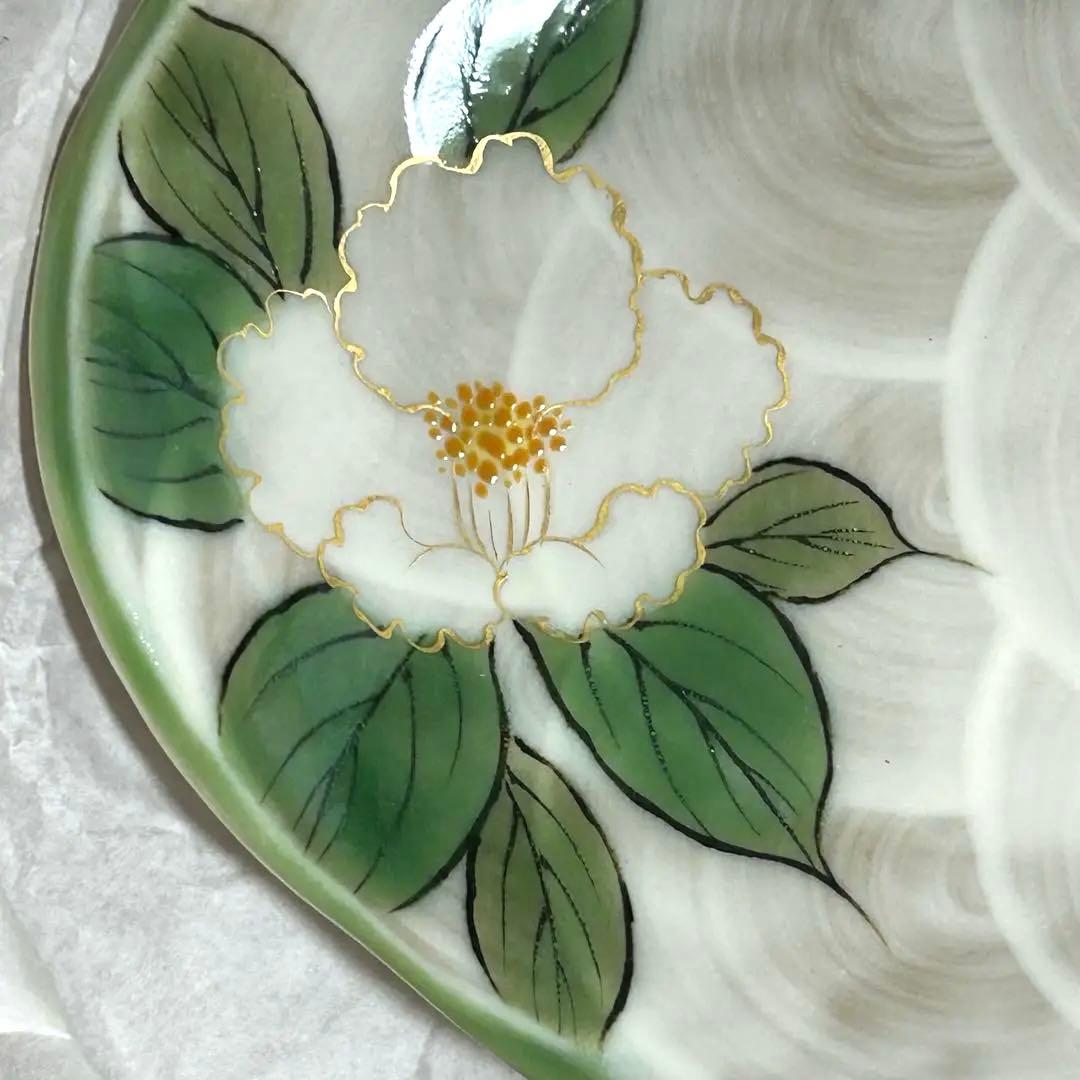 【元箱　未使用】京焼　清水焼　陶葊　陶あん　花変り　銘々皿　5枚揃