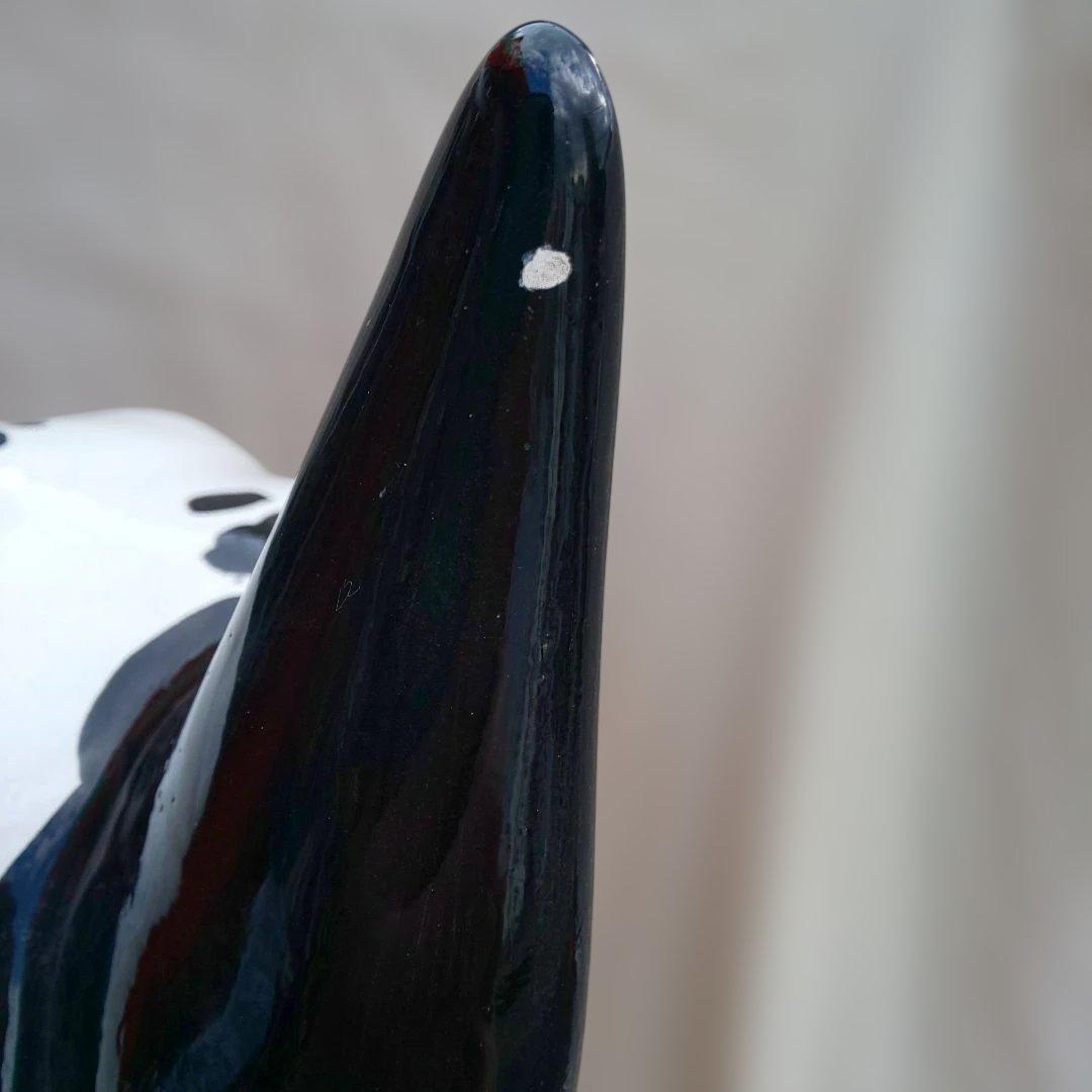 ヴィンテージ イタリア製 陶器 犬 グレートデーン 置物