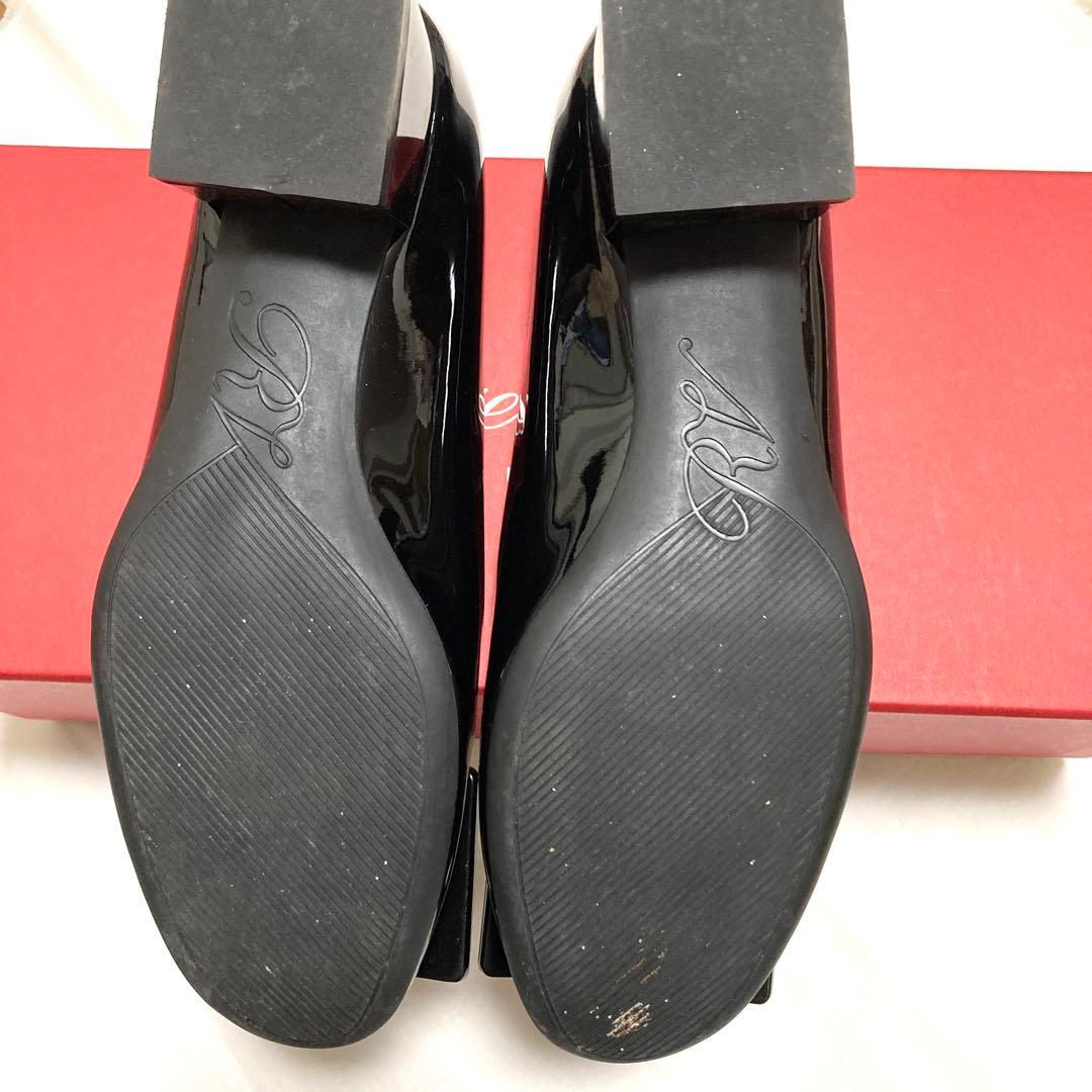 【美品】roger vivier ロジェヴィヴィエ バレリーナ ブラック 35