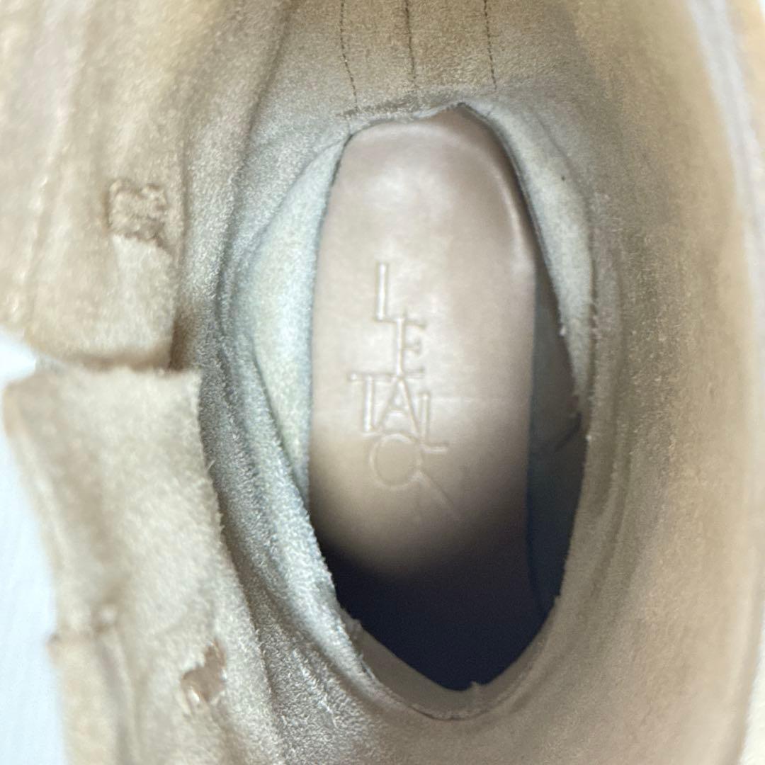 箱付き LE TALON レザーエンジニアブーツ 牛革スエード M 23.5