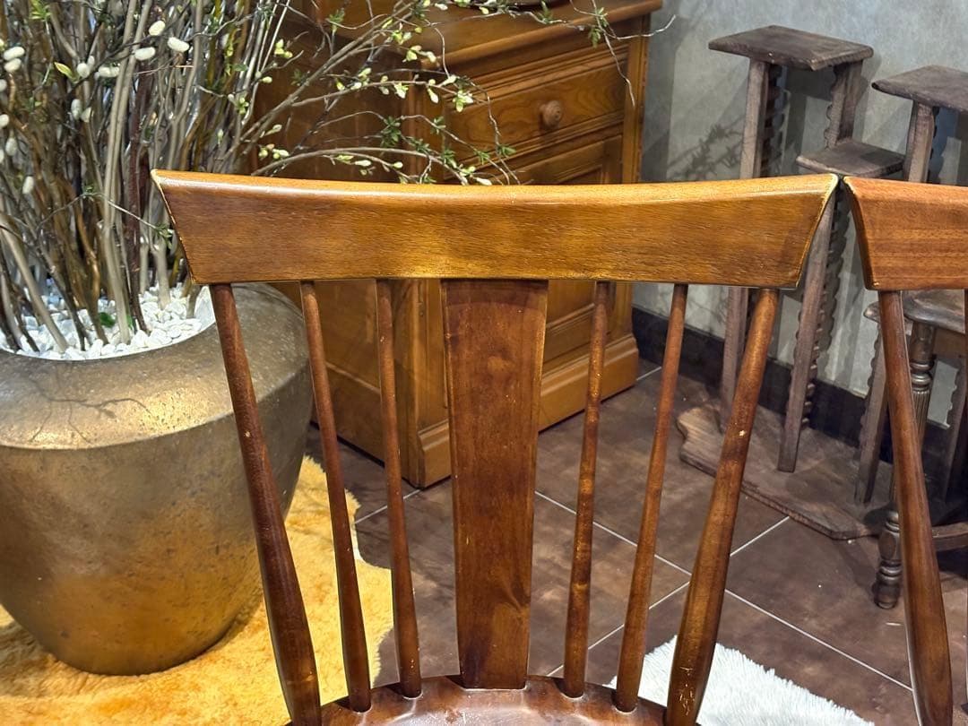 ②KASHIWA 柏木工　ウィンザーチェア　スポークチェア　アンティーク　SY