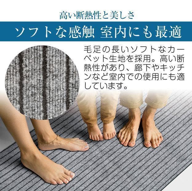 玄関マット フロアマット 屋内外兼用 裁断自由 90cm×7m 2404