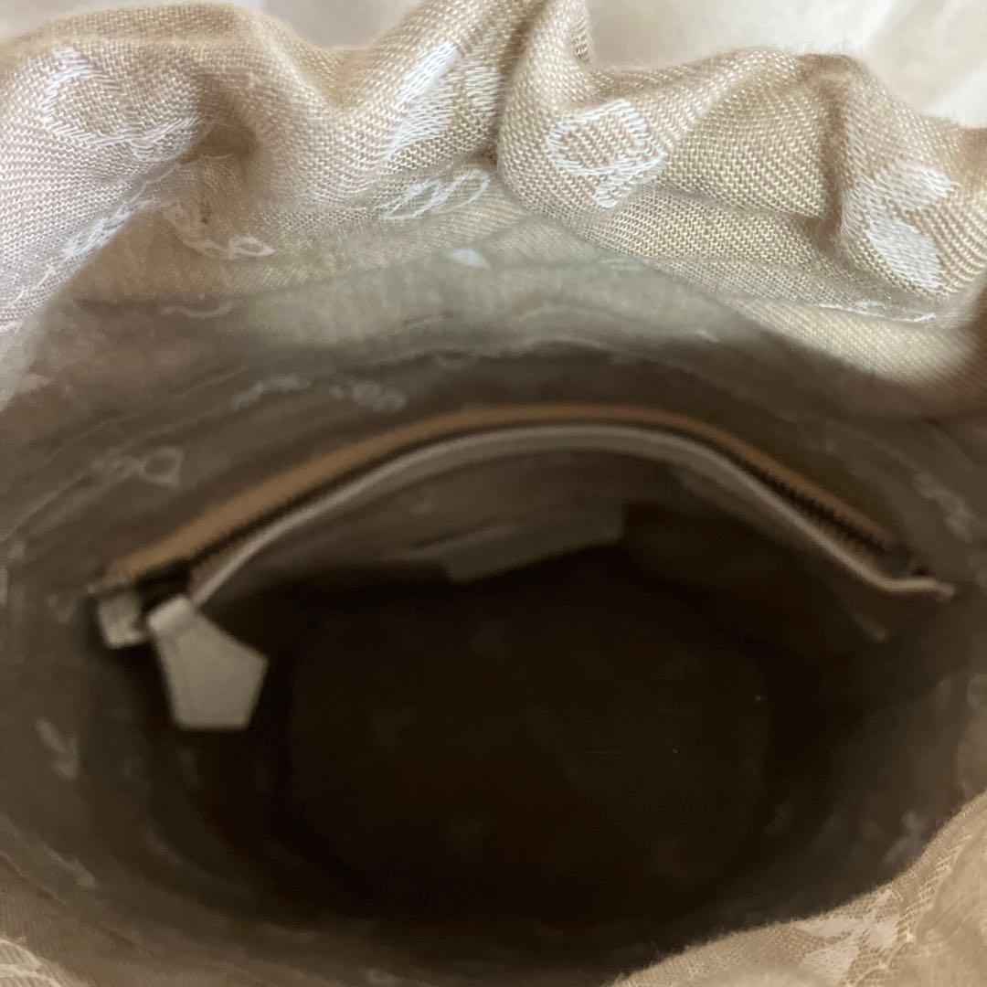 未使用 genten リネンカットワーク筒形ショルダー