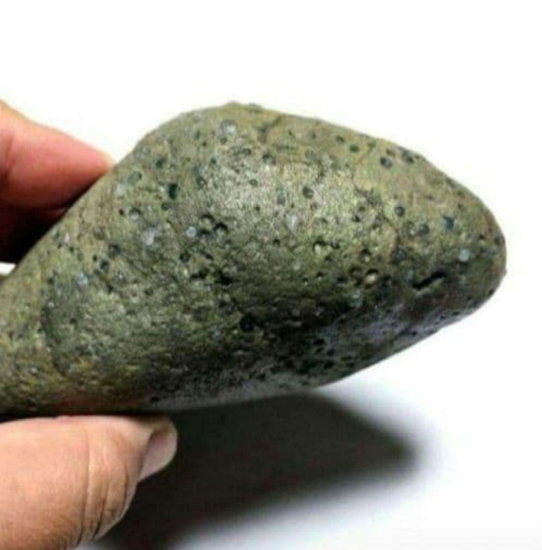 青森県産 今別町産 袰月産 舎利母石 原石 奇石 安山岩 子持ち石 一点物 D