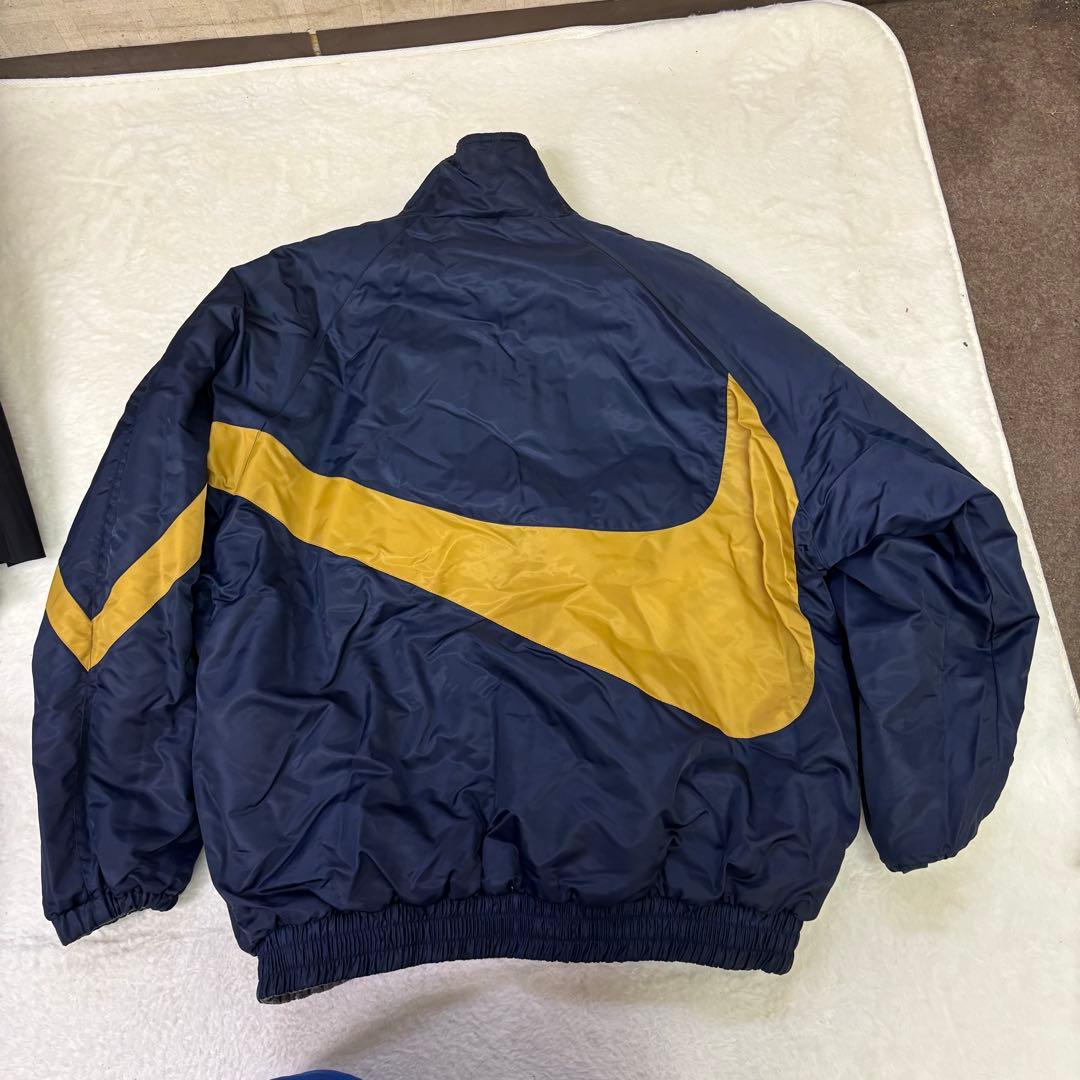 90s 美品　NIKE ビッグスウッシュ　 リバーシブル　フリースジャケット