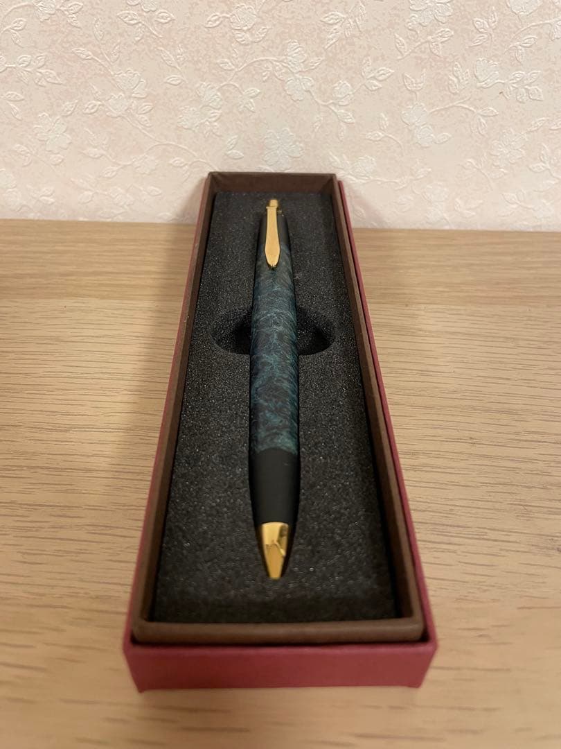 ボナンペン　スタビライズドウッド　濃青　瘤杢