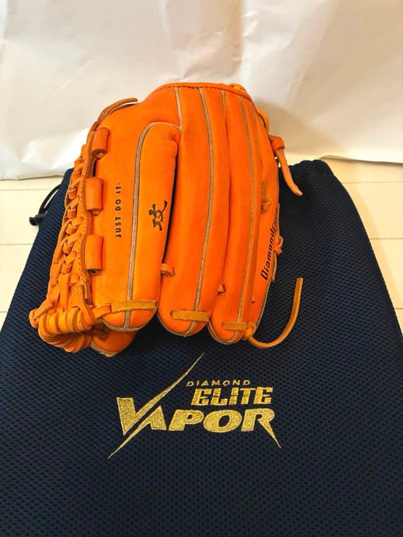 Nike Diamond Elite Vapor グローブ オレンジ