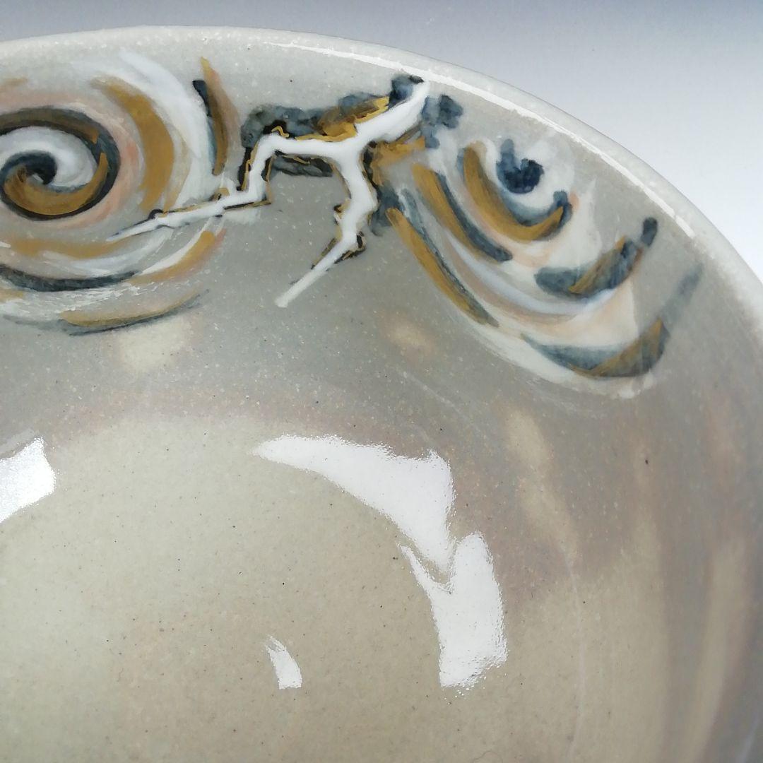 Ｗ１６４　茶碗　『竹虎に雲龍』『寺尾智泉 造』　共箱　抹茶碗　茶道具