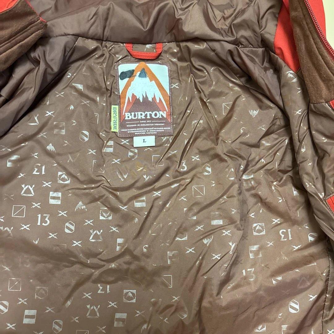 BURTON レッド フード付きジャケット L