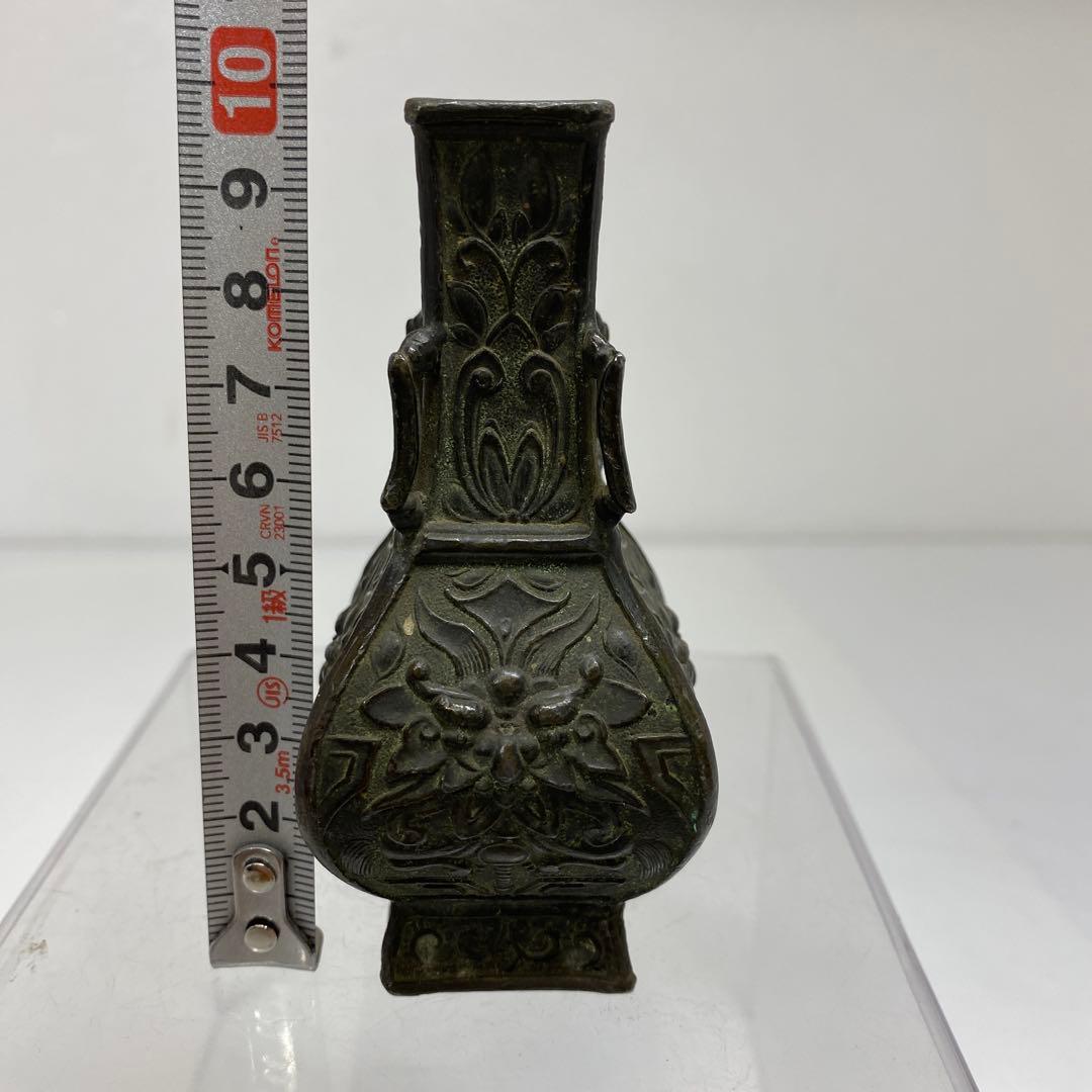 専用　慶山堂　銅製　花瓶　147g タルカニ　東さ7-1124②