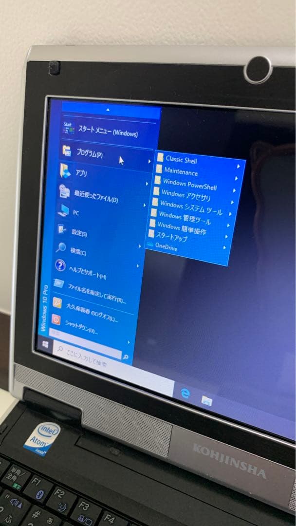 工人舎 KOHJINSHA ml6kl16a 実働 稼動品 Windows10