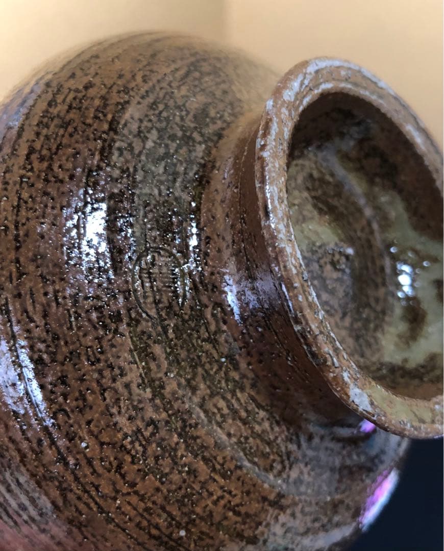 《R》伊羅保茶碗 萬古 延寿窯 二代 佐藤延寿 栞 共箱 260105か4