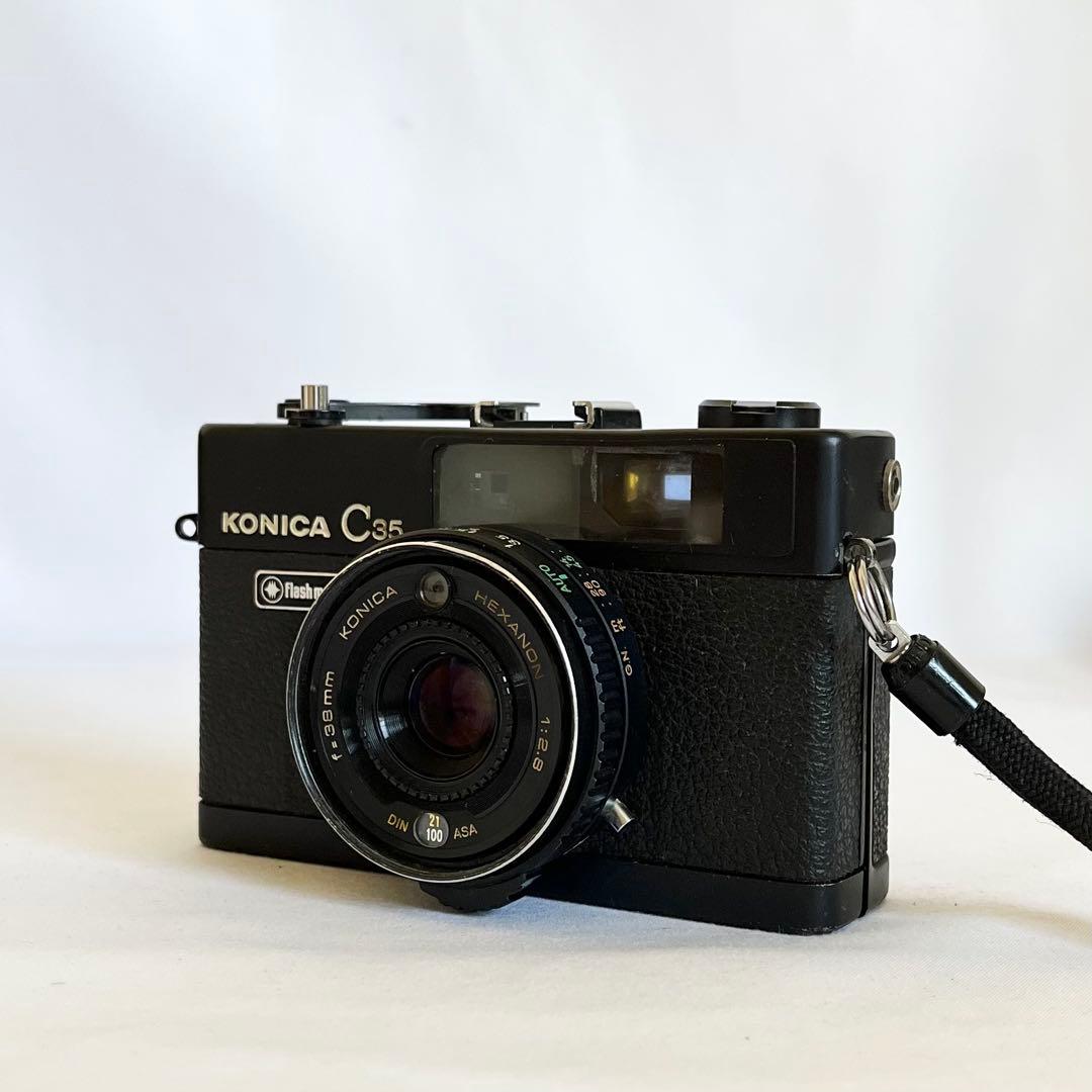 【完動品】Konica C35 Flash matic ブラック 動作確認済