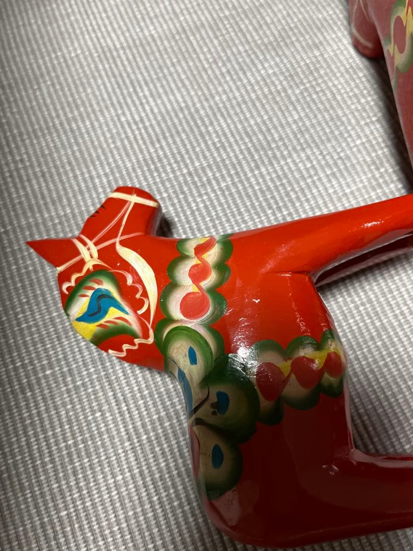 スウェーデン 郷土玩具 木製 ダーラナホース セット 大中小 3頭　赤