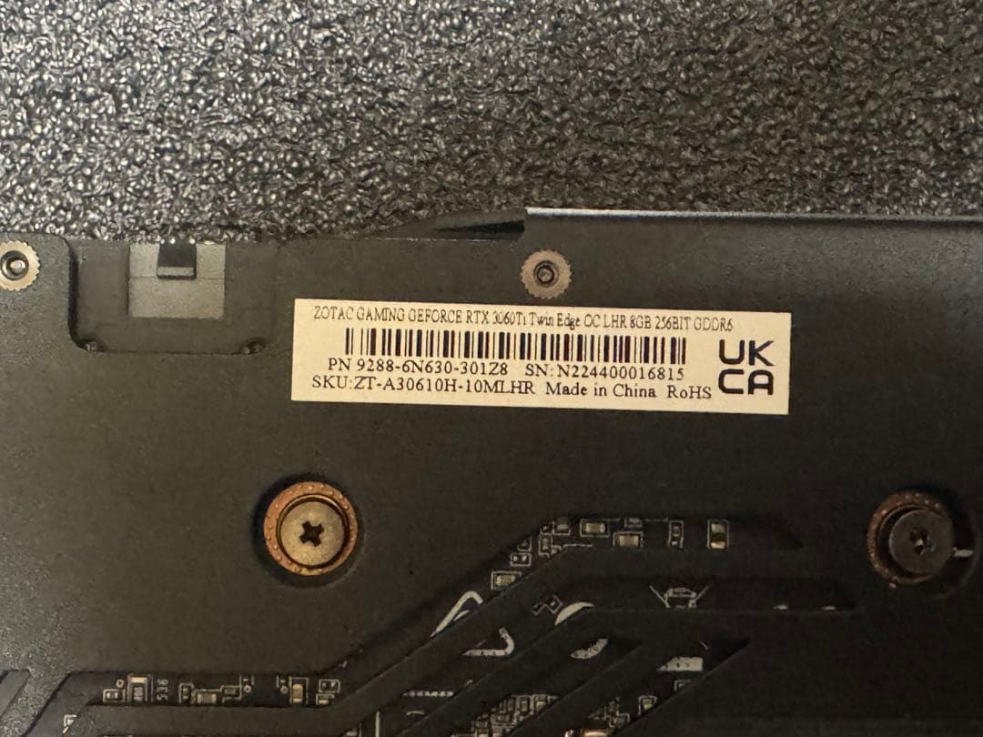 グラフィックボード・グラボ・ビデオカード ZOTAC GAMING GeForce RTX3060Ti Twin Edge