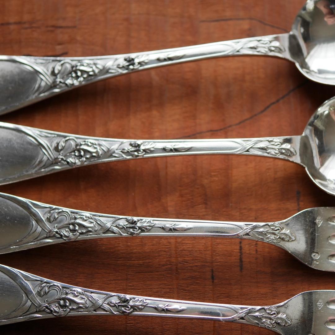 ◆PUIFORCAT◆ピュイフォルカ◆アイリス◆純銀カトラリー2客セット◆