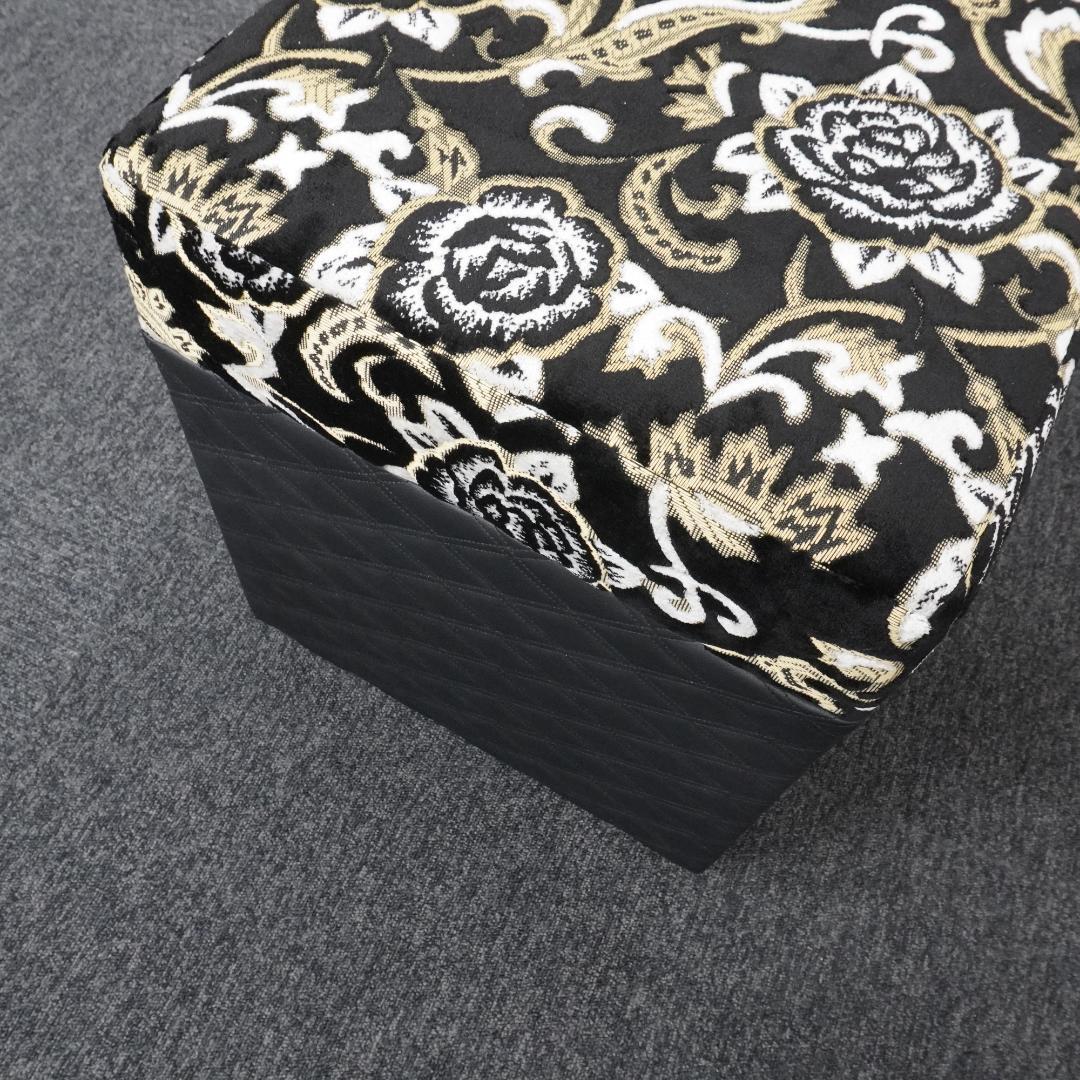 【新品・一品物】金華山柄 スツール 木製 木工 トラック　腰掛