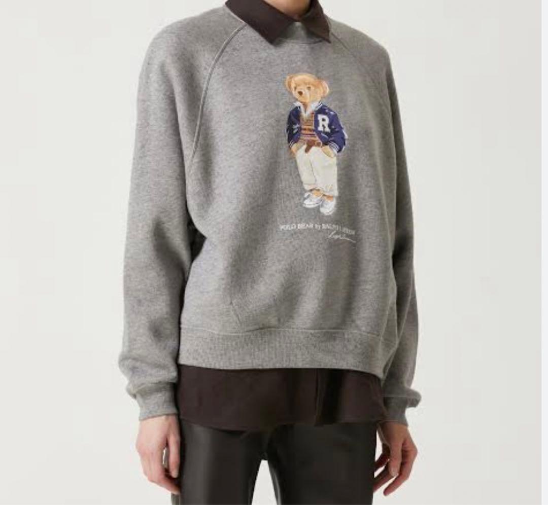 Polo ベア オーバーサイズ フリース クルーネック 可愛いベアトレーナー