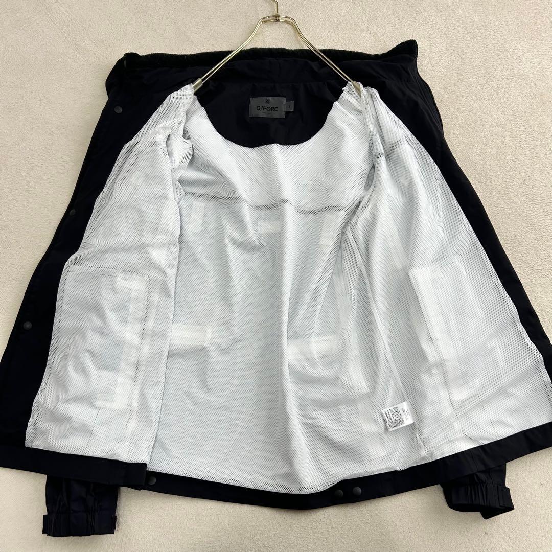 G/FORE ゴルフ 2way ジャケット ロゴプリント ジーフォア　黒　L