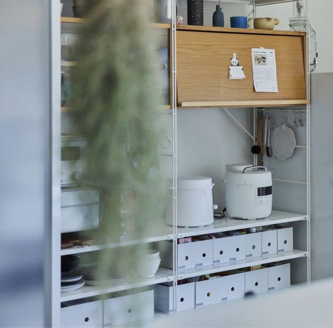 ⭐️美品⭐️フラップ扉⭐️廃盤希少⭐️無印⭐️ステンレスユニットシェルフ⭐️ワイド 小