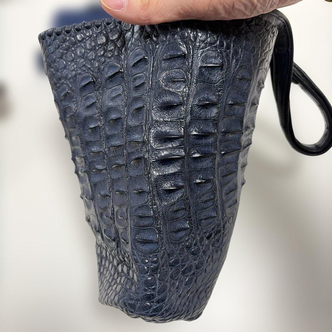 まさちゃん専用〜！IBIZA　濃紺　ワニ革　ショルダーバッグ　美品！