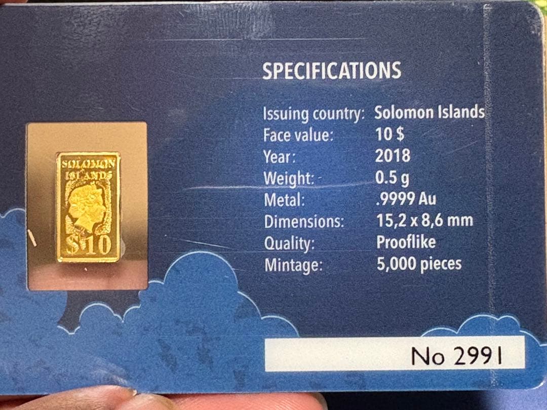 金製バー 0.5g