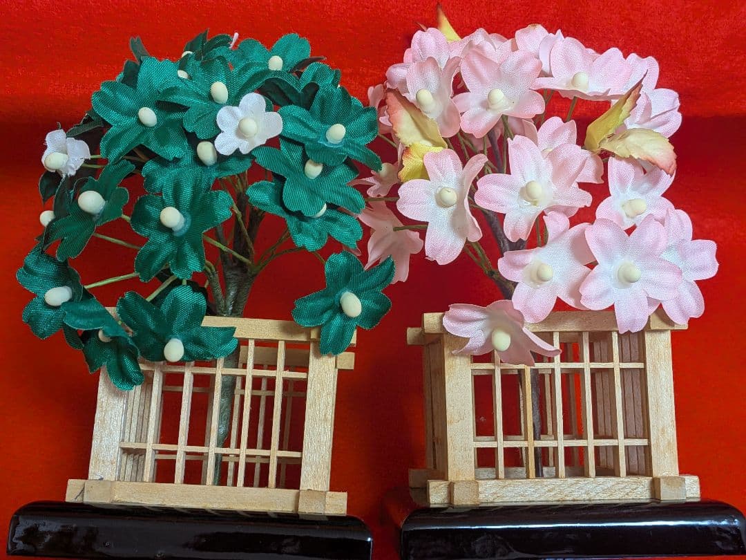 ひな祭り 雛人形　三段飾り　オルゴール付　秀華作　1/2（2/2の購入も必要）
