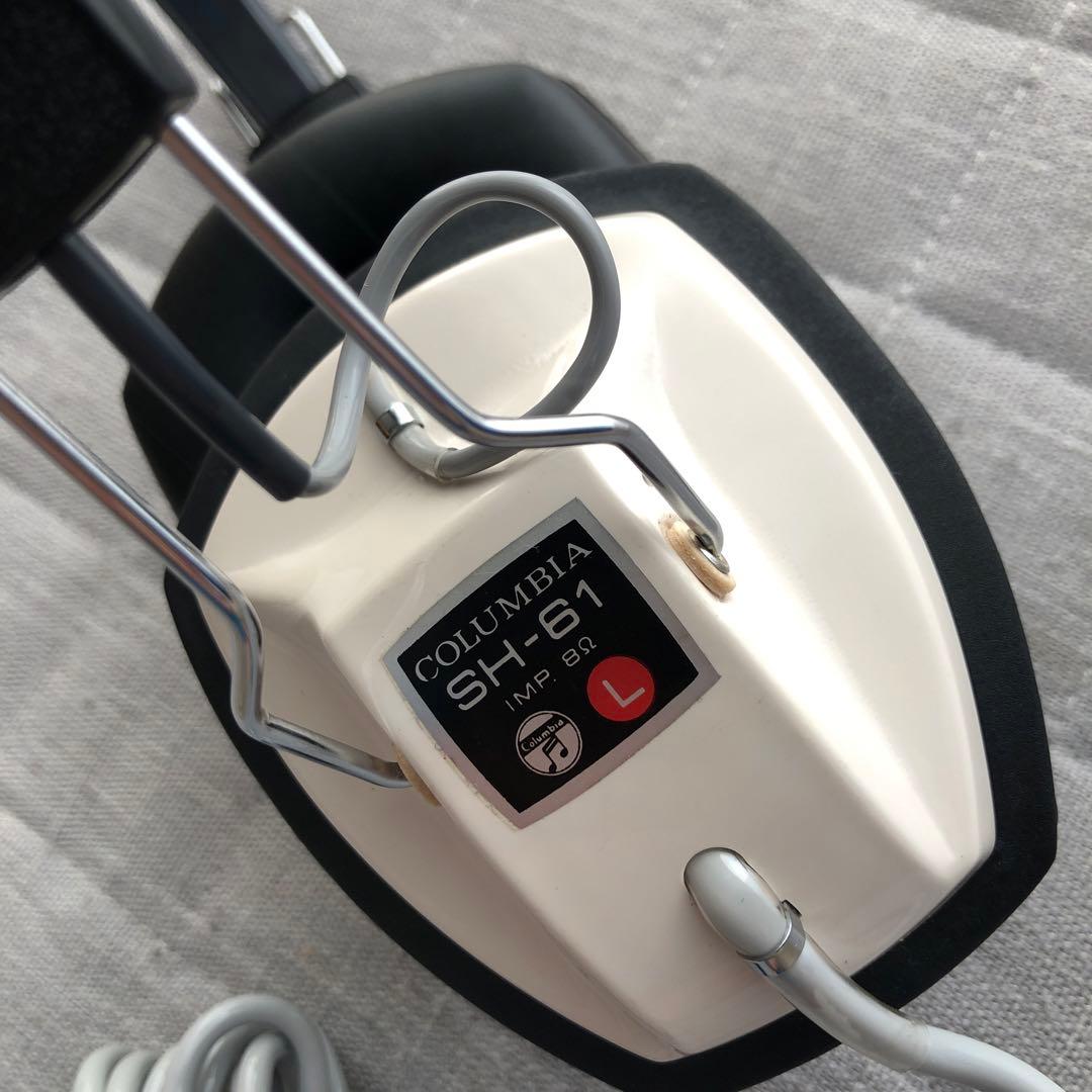 希少◆動作OK日本コロンビアステレオヘッドフォンSH-61 昭和レトロビンテージ