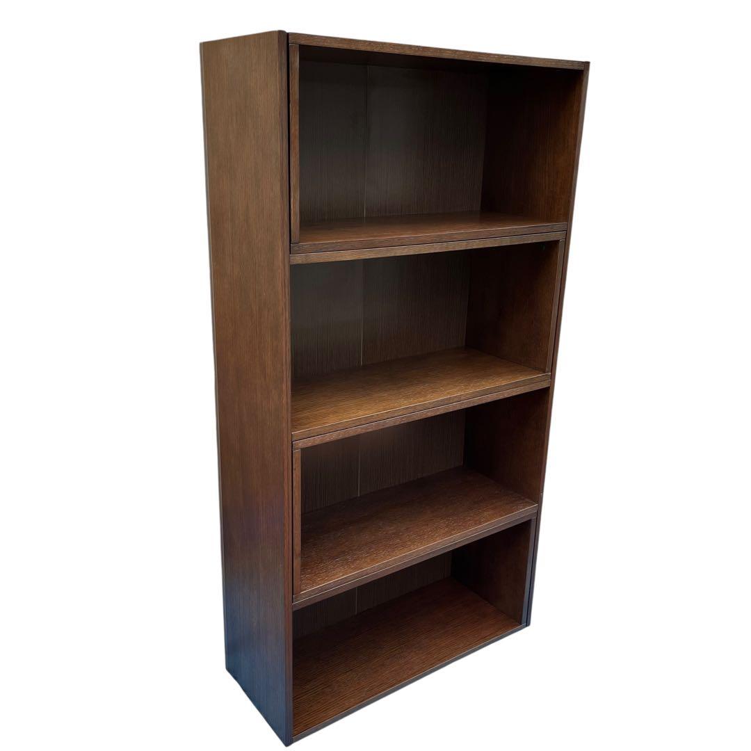 鉄人28G カンディハウス購入 ブラウン木製オープンシェルフ 4段