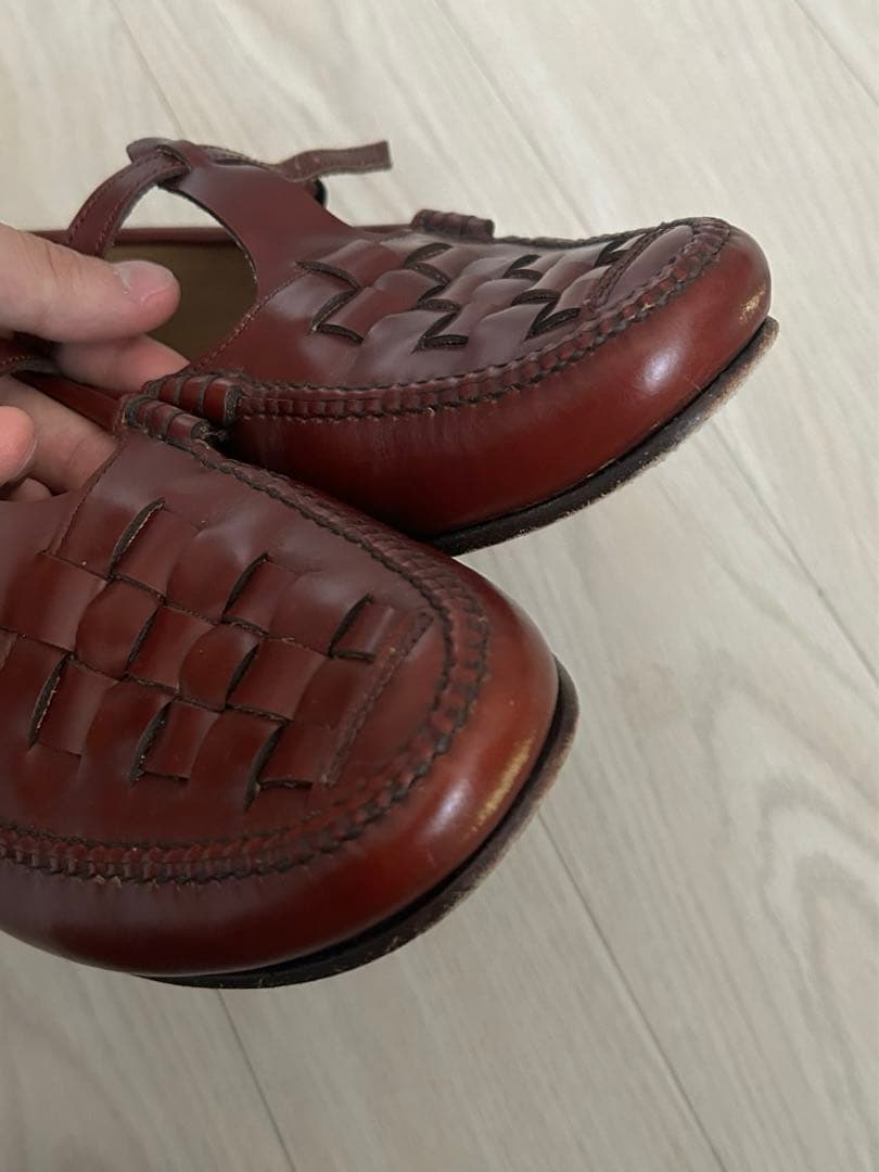 HEREU へリュー　MAQUEDAローファー　Tストラップ　バーガンディ　40