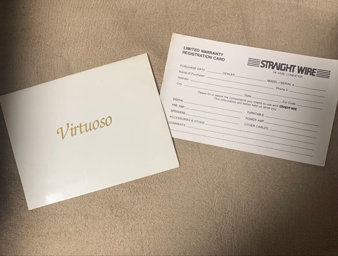 米国Straight Wire Audio Cable