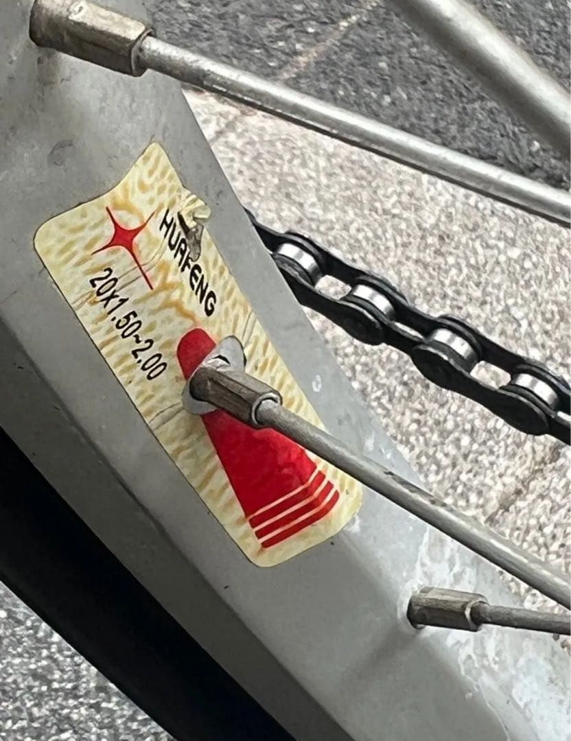 車積込楽々20インチ折り畳み自転車サドル補修跡有り全体的にまあまあ現状渡し