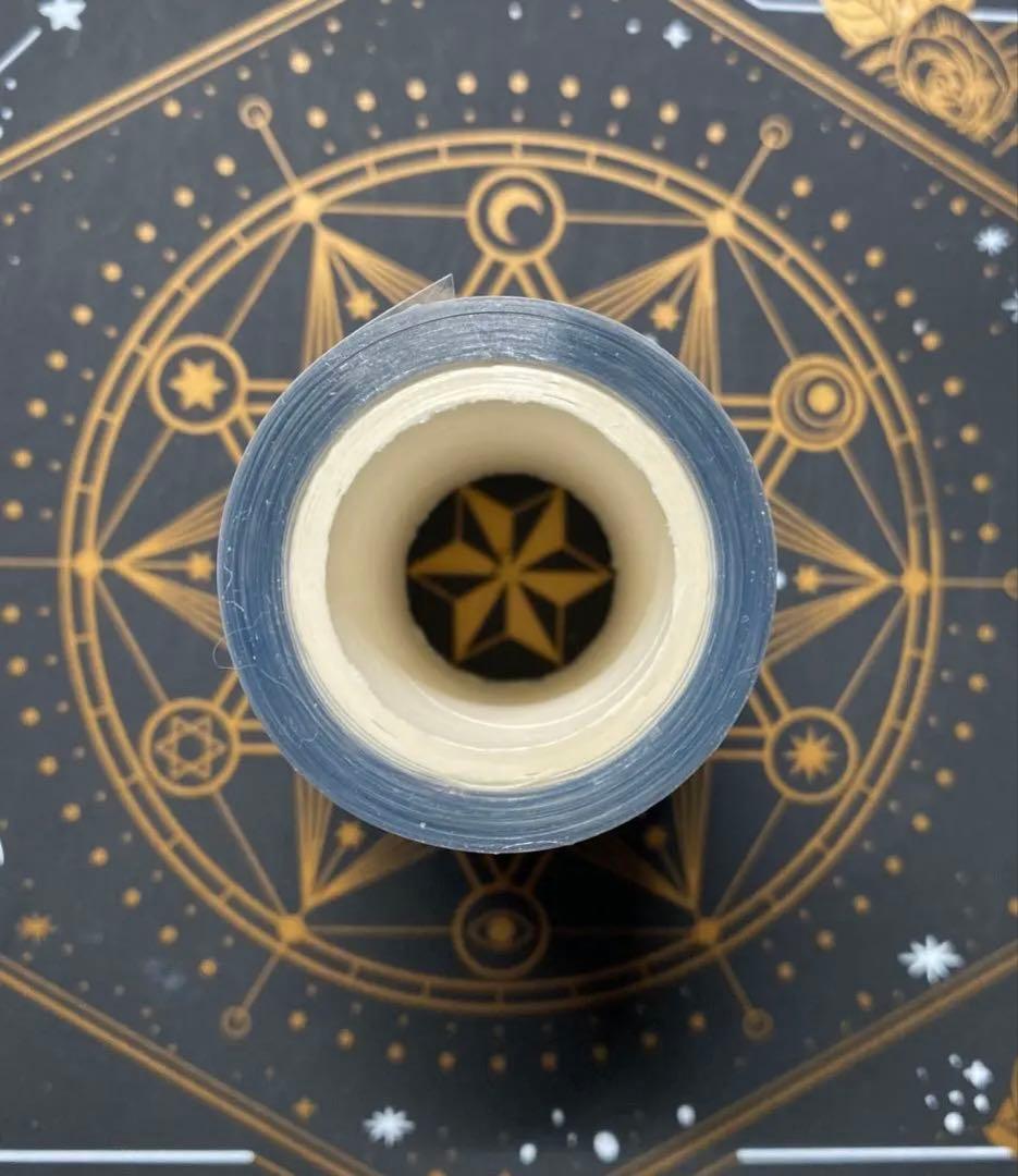 【9252】海外　マステ　中古巻　貝殻光マスキングテープ　青い　自然風景　背景系