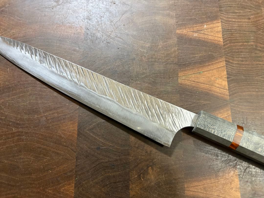 黒崎優　風神　SG2筋引　包丁 240mm 粉末ハイス　スタビライズドウッド柄