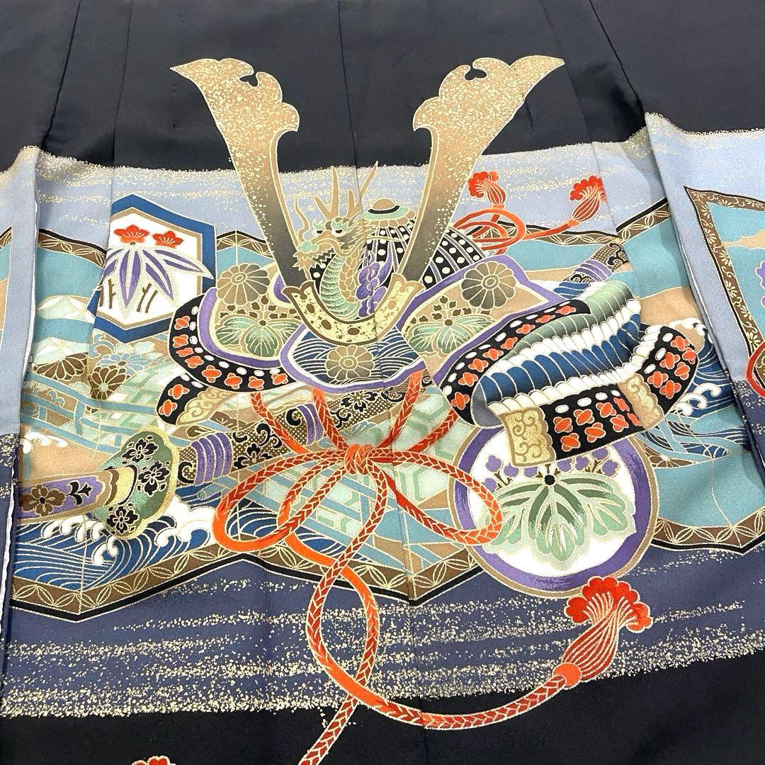 七五三 羽織セット 男の子 羽織 着物 長襦袢 半衿付き 5歳 No.137