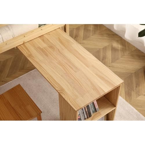 【10cm厚さマットレス付き】システムベッド ロフトベッド 木製 シングル ベッ