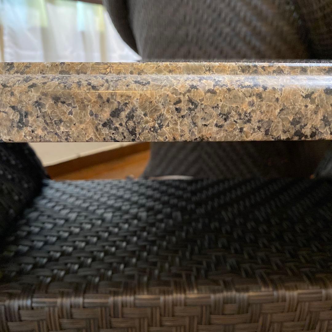 【美品】御影石（花崗岩）天板のセンターテーブル　コストコ　リゾートホテル風