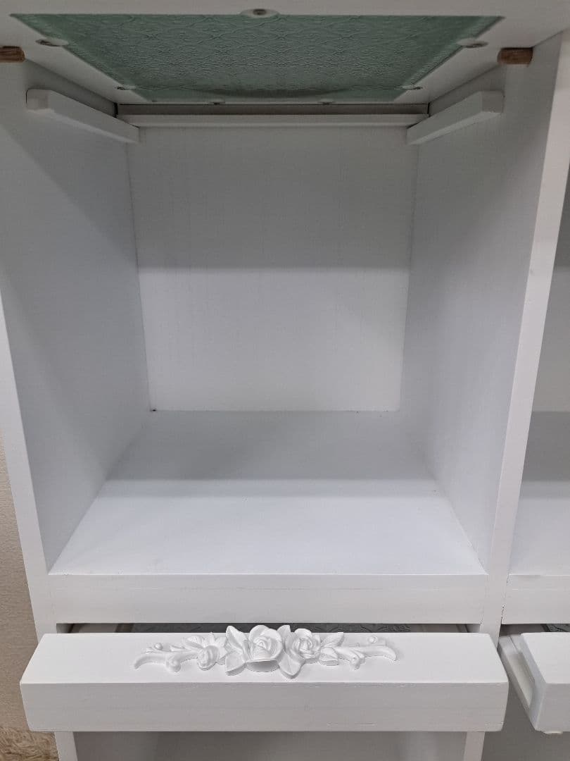 ♡ピュアホワイト　フラップラックアンティーク飾り家具♡