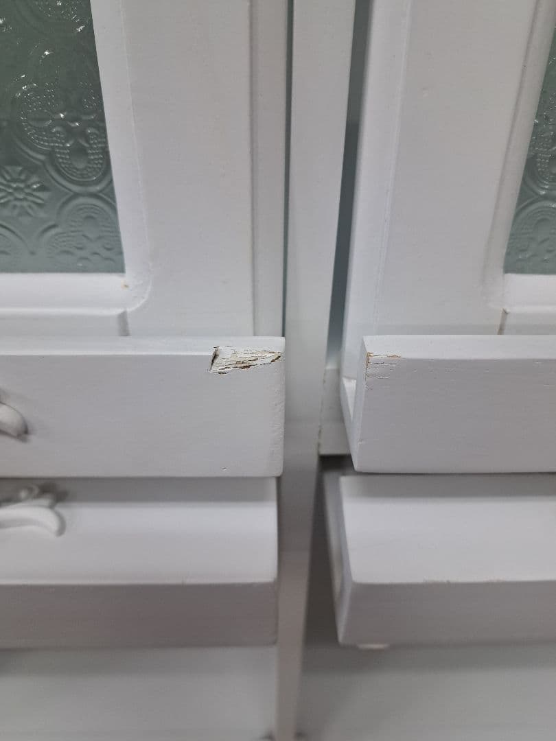 ♡ピュアホワイト　フラップラックアンティーク飾り家具♡