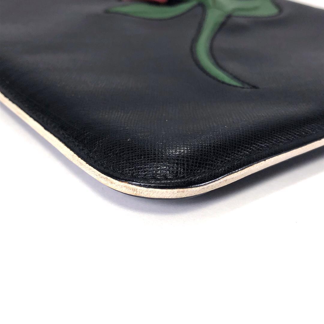 【美品・カード付き】プラダ／サフィアーノ iPadケース 2ARD64