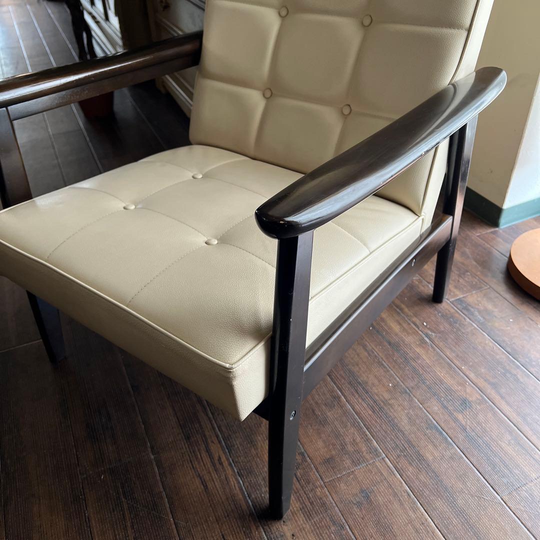 k258 カリモク60 Kチェア1シーター 2脚セット アームチェア アイボリー