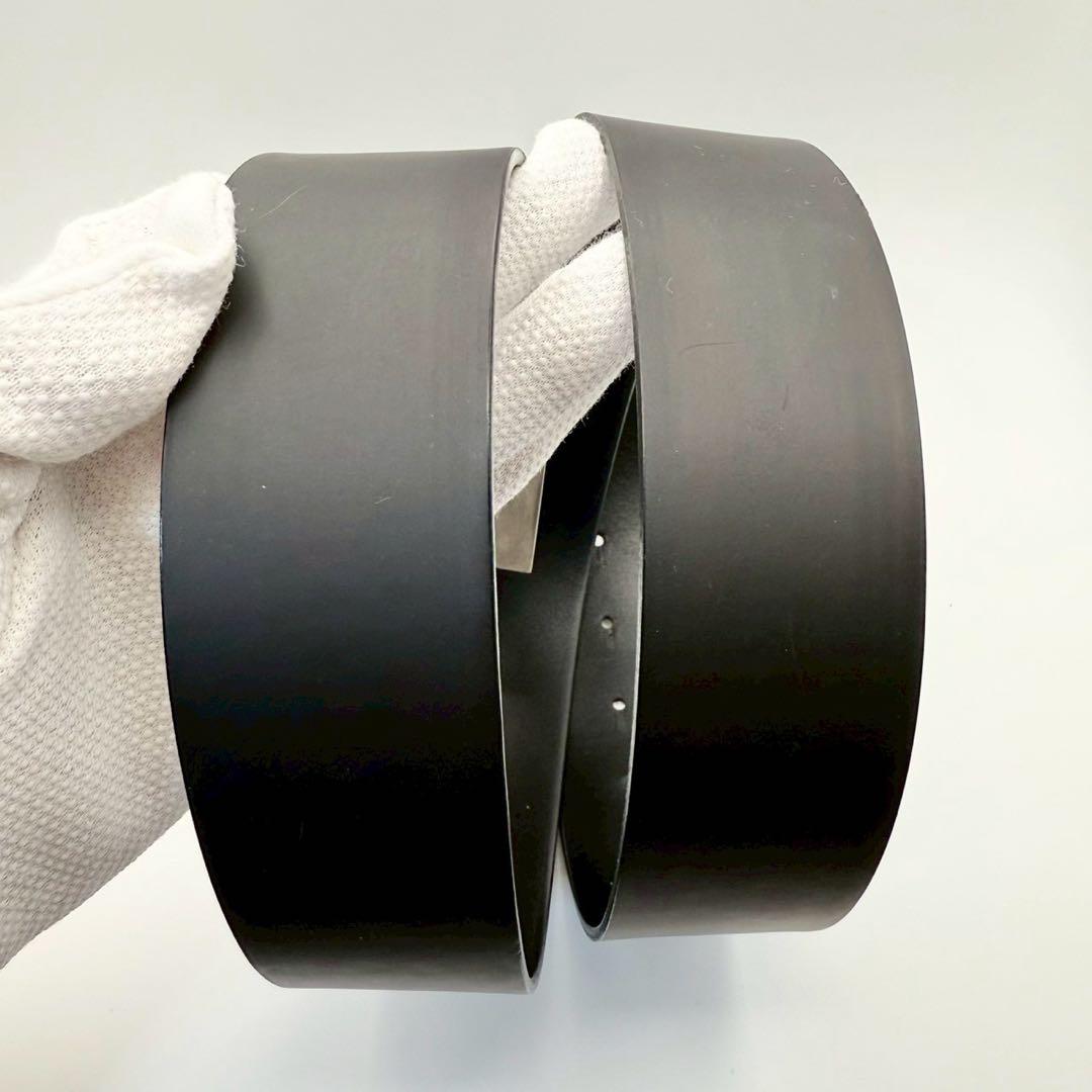 【美品】Dior Homme ブラックレザーベルト