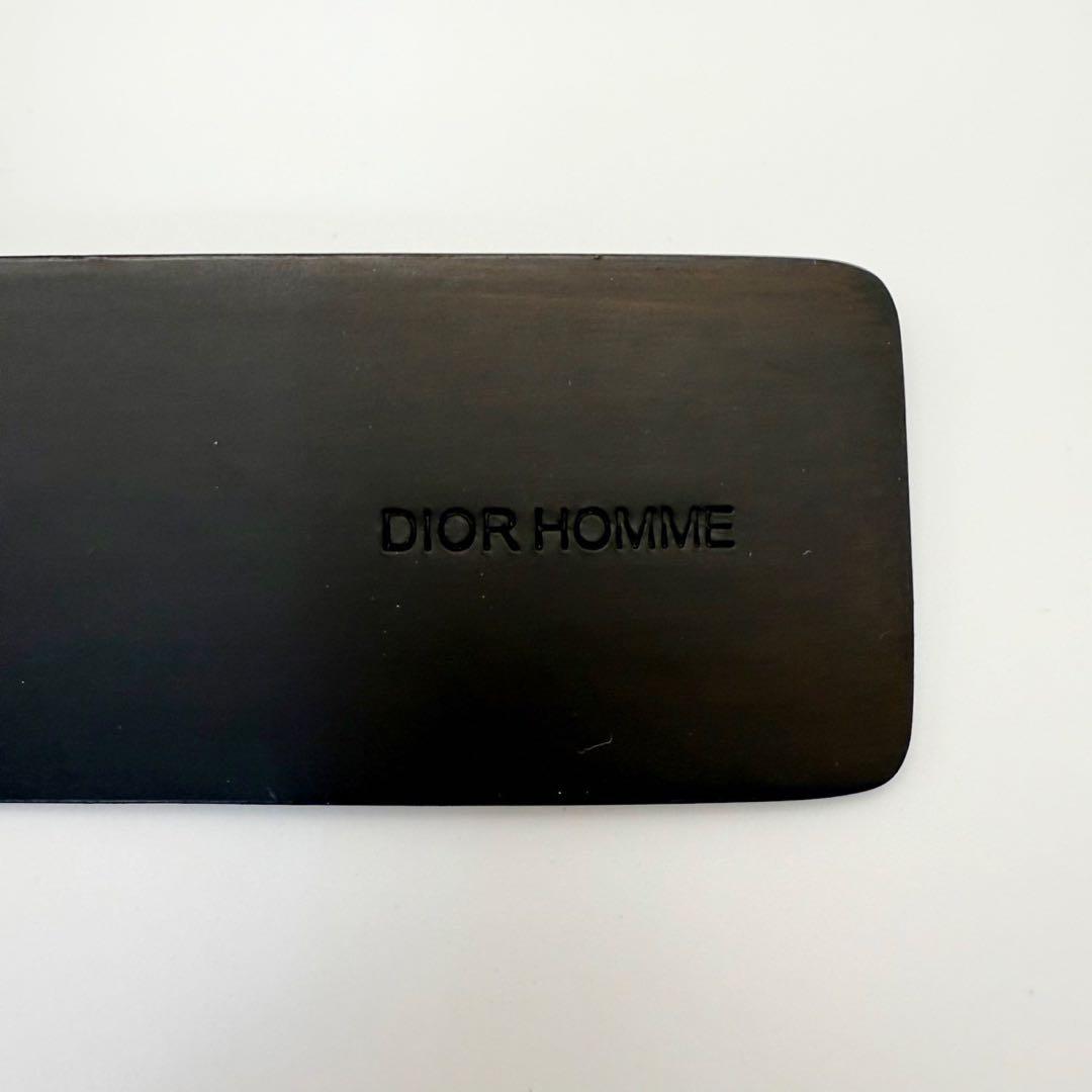 【美品】Dior Homme ブラックレザーベルト