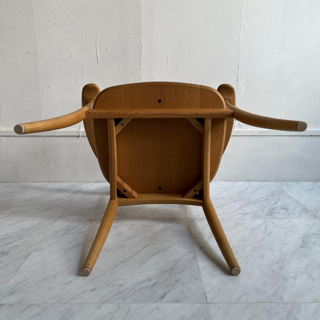 飛騨産業 HIDA キツツキ クレセント アームチェア オーク★美品