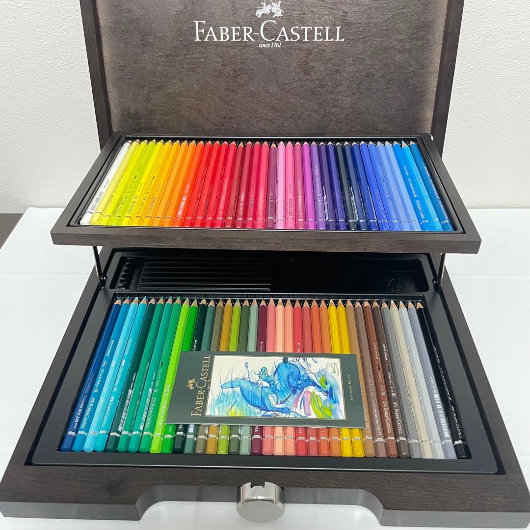 【使用感少なめ‼️】アルブレヒト・デューラー 水彩色鉛筆　72色　木箱仕様