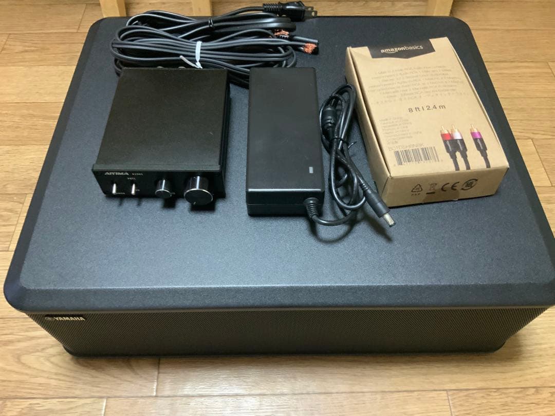 DENONサウンドバー DHT-S217とYAMAHAサブウーファーアンプ